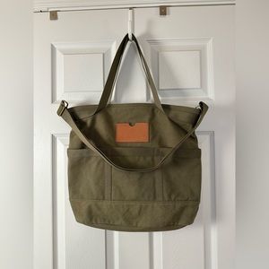 Madewell Canvas Camden Tote, Weathered Olive